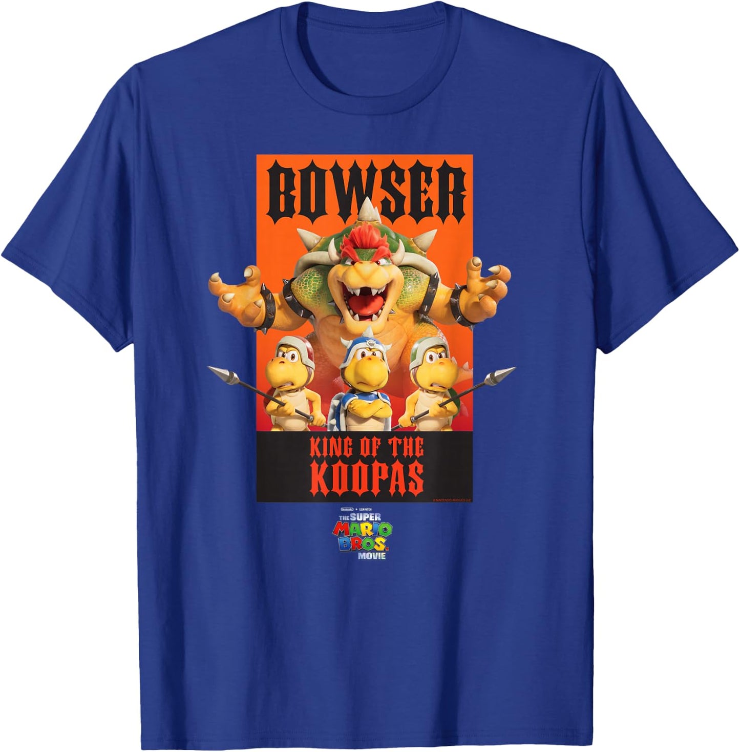 The Super Mario Bros. Movie Bowser King of The Koopas Poster T-Shirt - T-Shirt | Royal