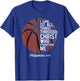 Christian Basketball I Can Do All Things Philippians 4:13 T-Shirt - T-Shirt | Royal