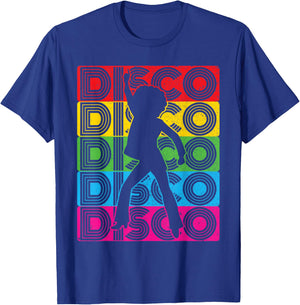 Disco Outfit Women's 70s & 80s Costume Dance Party Disco , black, s T-Shirt - T-Shirt | Royal