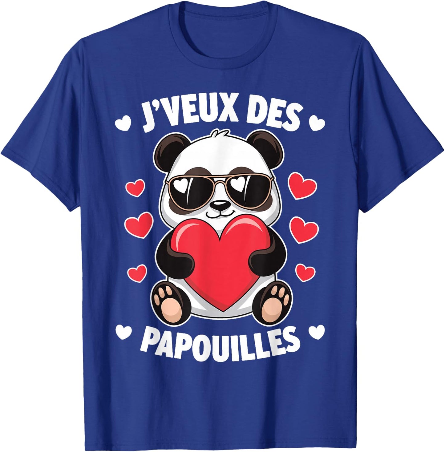 I Want Papouilles Love Couple Humor Valentine's Day , Black, S T-Shirt - T-Shirt | Royal