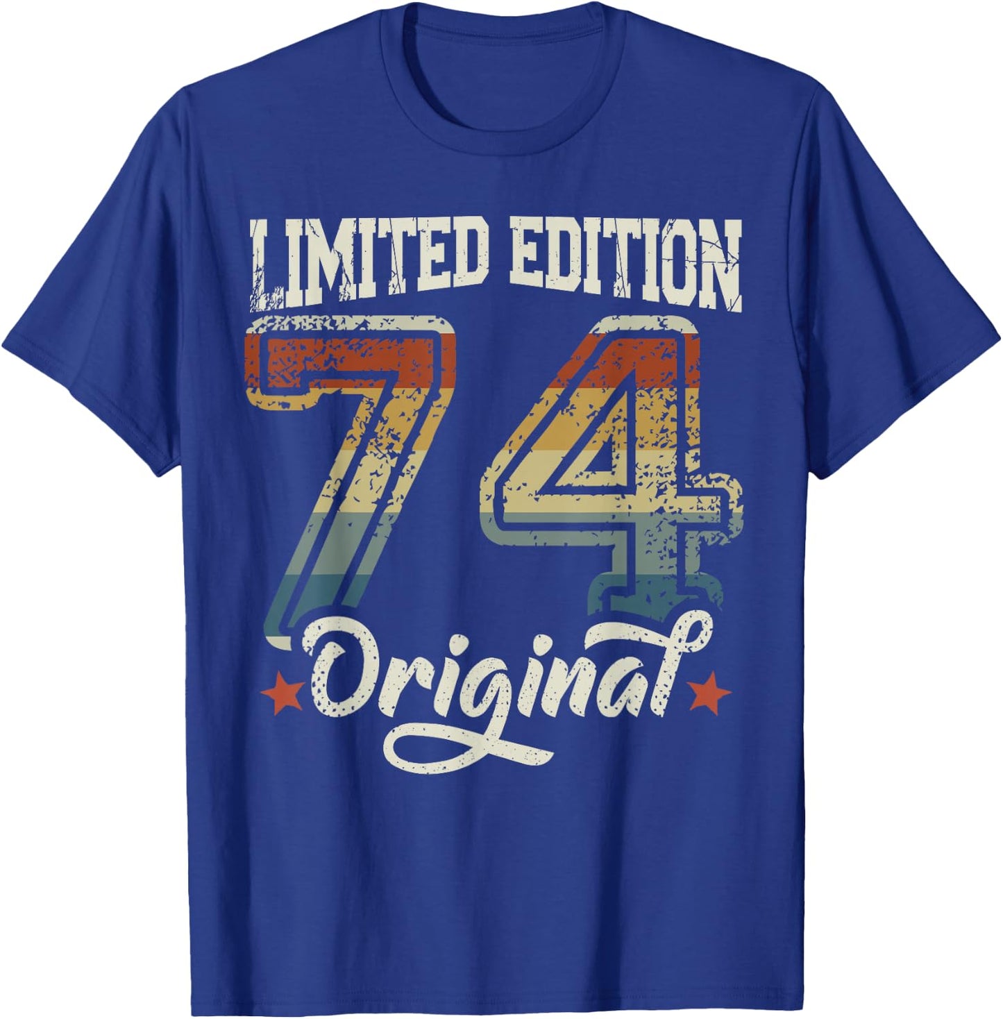 51st Birthday Man Woman 51 Years 1974 Decorative Funny Gift T-Shirt - T-Shirt | Royal