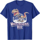 Wrestling Saurus Rex Funny Wrestler Dinosaur Wrestle Grunge T-Shirt - T-Shirt | Royal