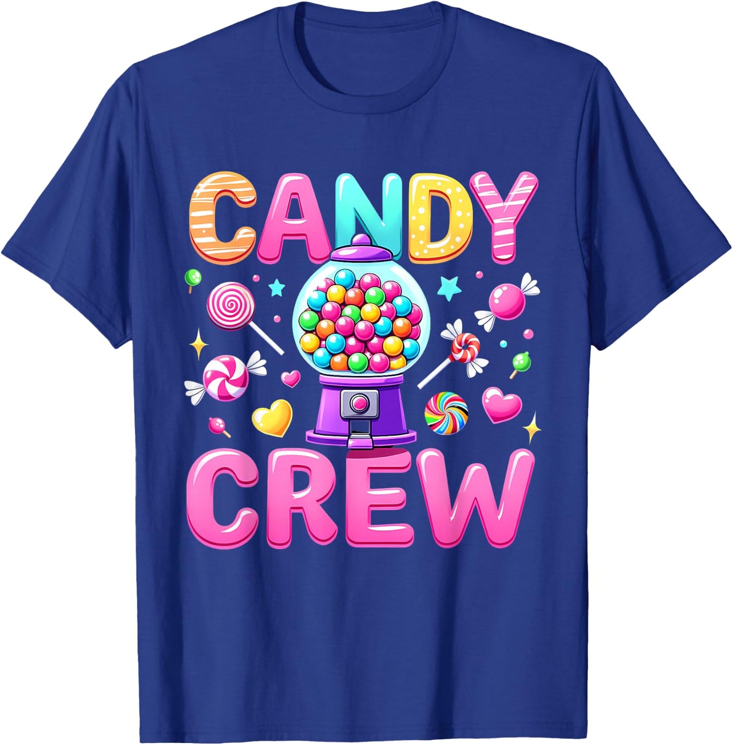 Candy Crew Decorations Sweetie Candy Squad , black T-Shirt - T-Shirt | Royal