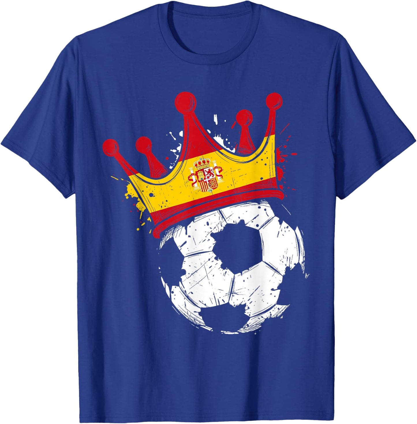 Spanish Flag Novelty Spain T-Shirt - T-Shirt | Royal