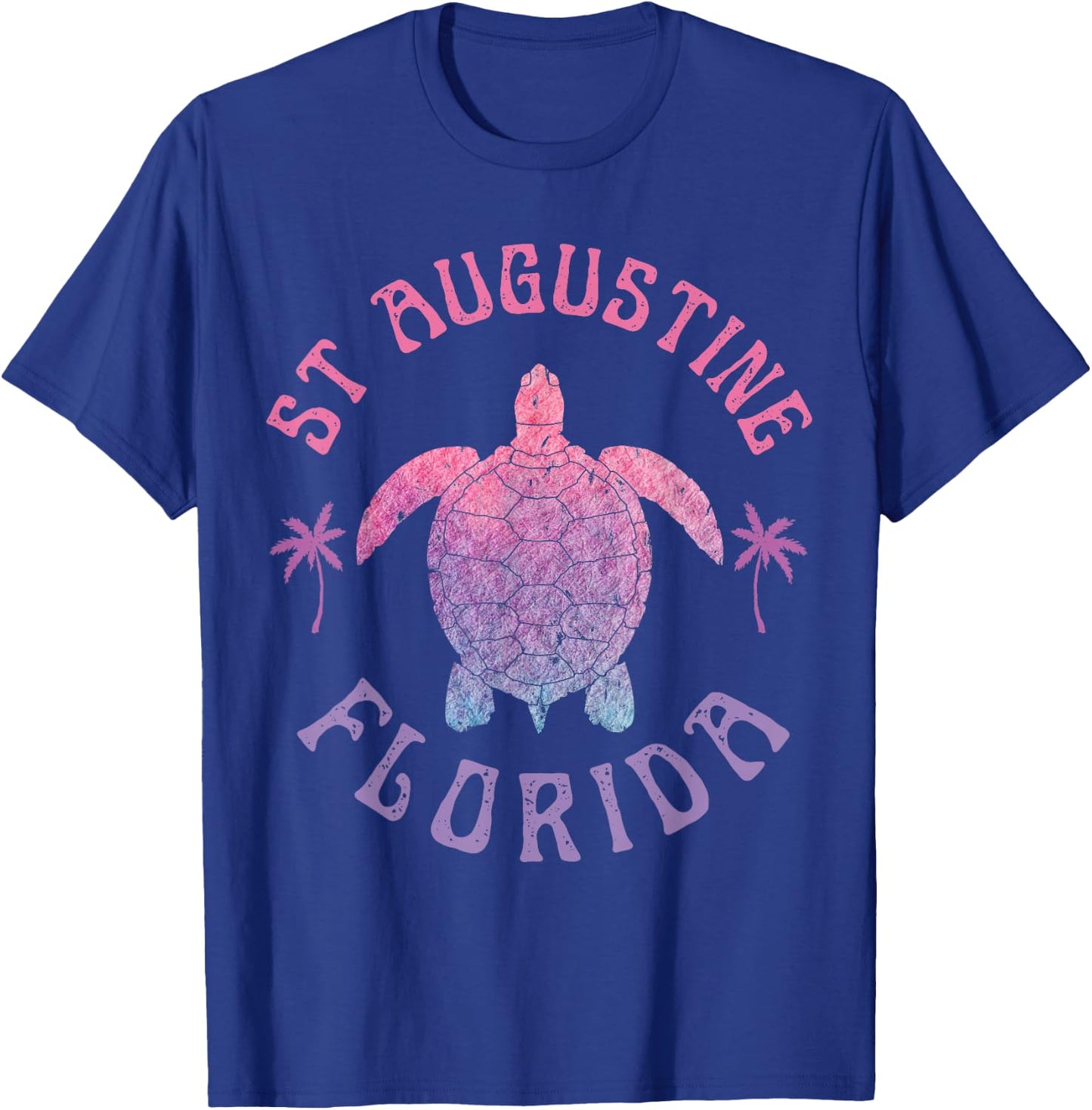 St Augustine Beach Florida Sea Turtle Summer Vacation Cute T-Shirt - T-Shirt | Royal