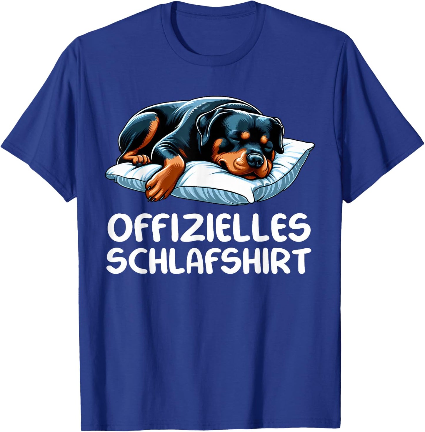 Official Sleep Shirt Rottweiler Dog Lover Dog , black T-Shirt - T-Shirt | Royal