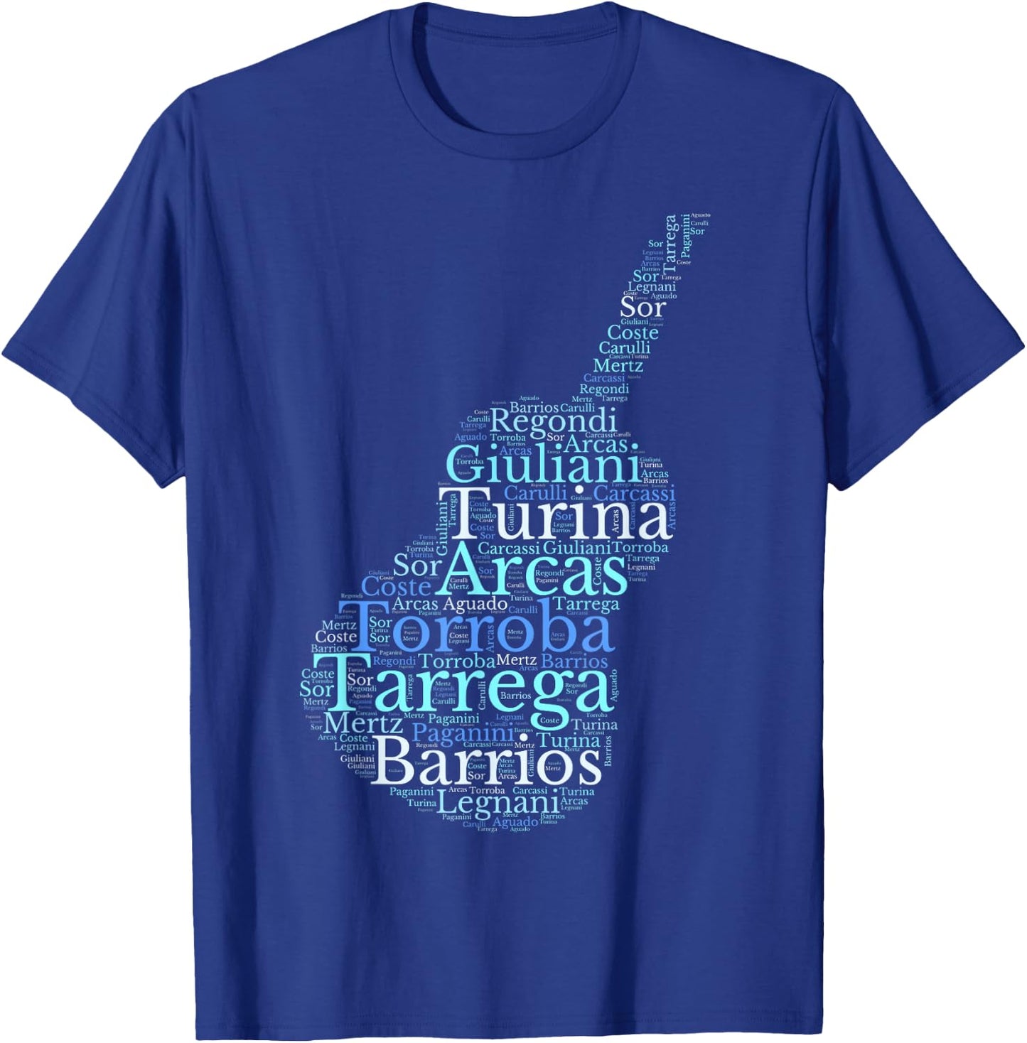 Classical Guitar - Spanish Guitar , Black, S T-Shirt - T-Shirt | Royal