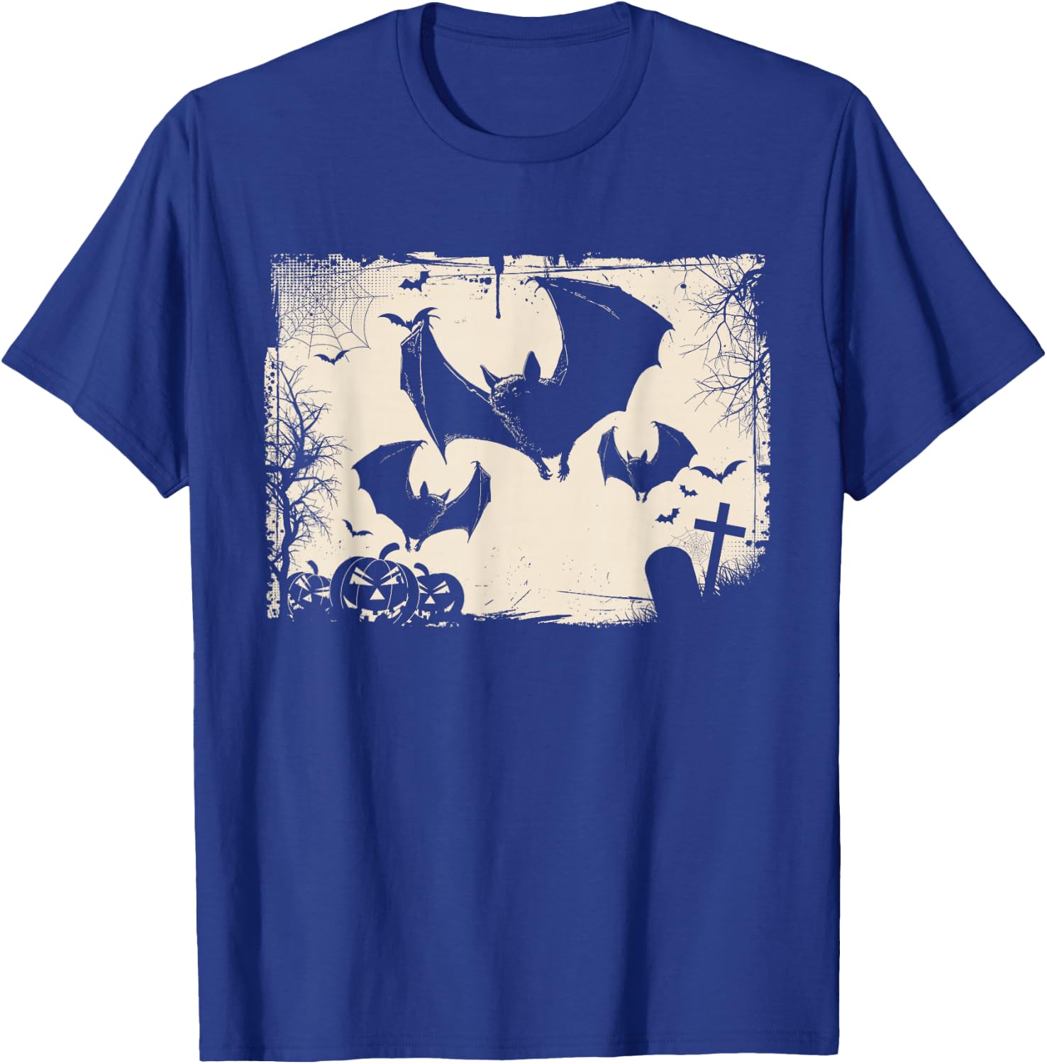Gothic Bat Dark Art Horror Vintage Grunge T-Shirt - T-Shirt | Royal