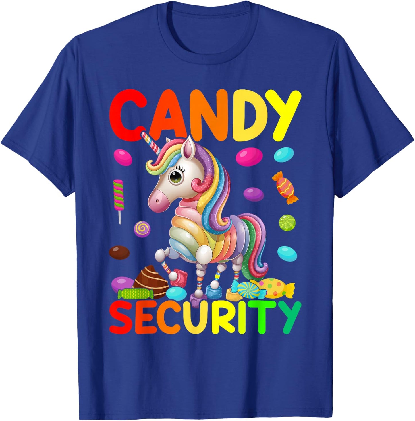 Candy Land Costumes Candy Land Candy Security T-Shirt - T-Shirt | Royal