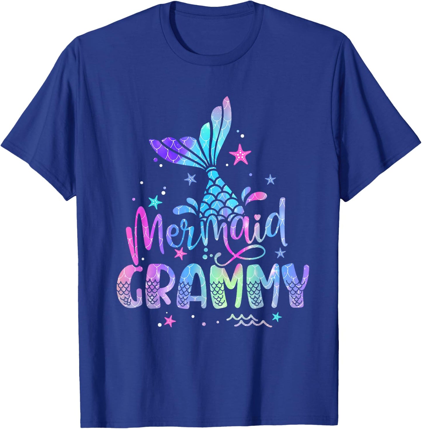 Mermaid Grammy Women Family Matching 1st Birthday T-Shirt - T-Shirt | Royal