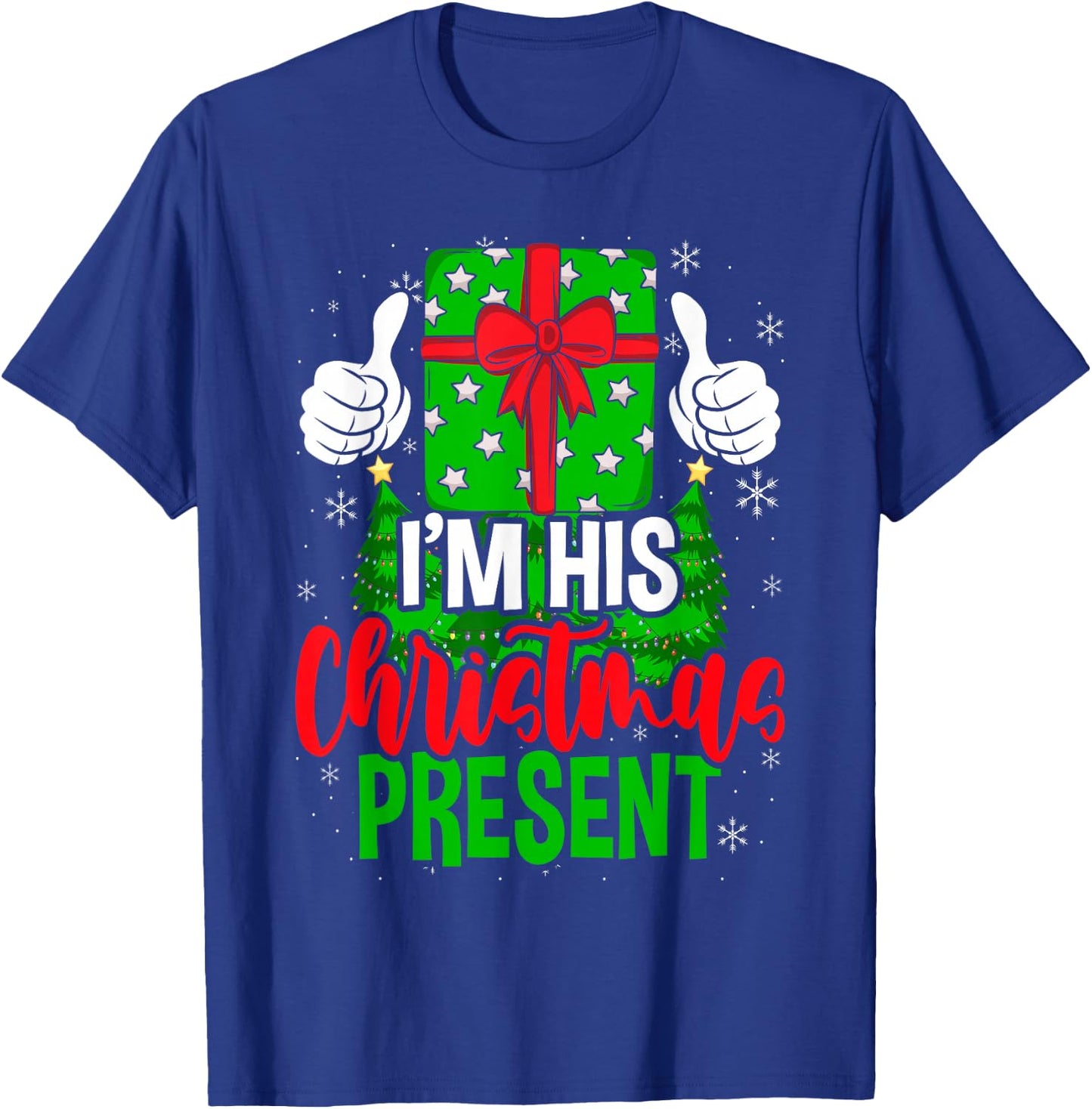Funny Matching Couples Christmas His And Hers T-Shirt - T-Shirt | Royal