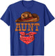 Aunt Western Birthday Cowboy Cowgirl Family Matching T-Shirt - T-Shirt | Royal
