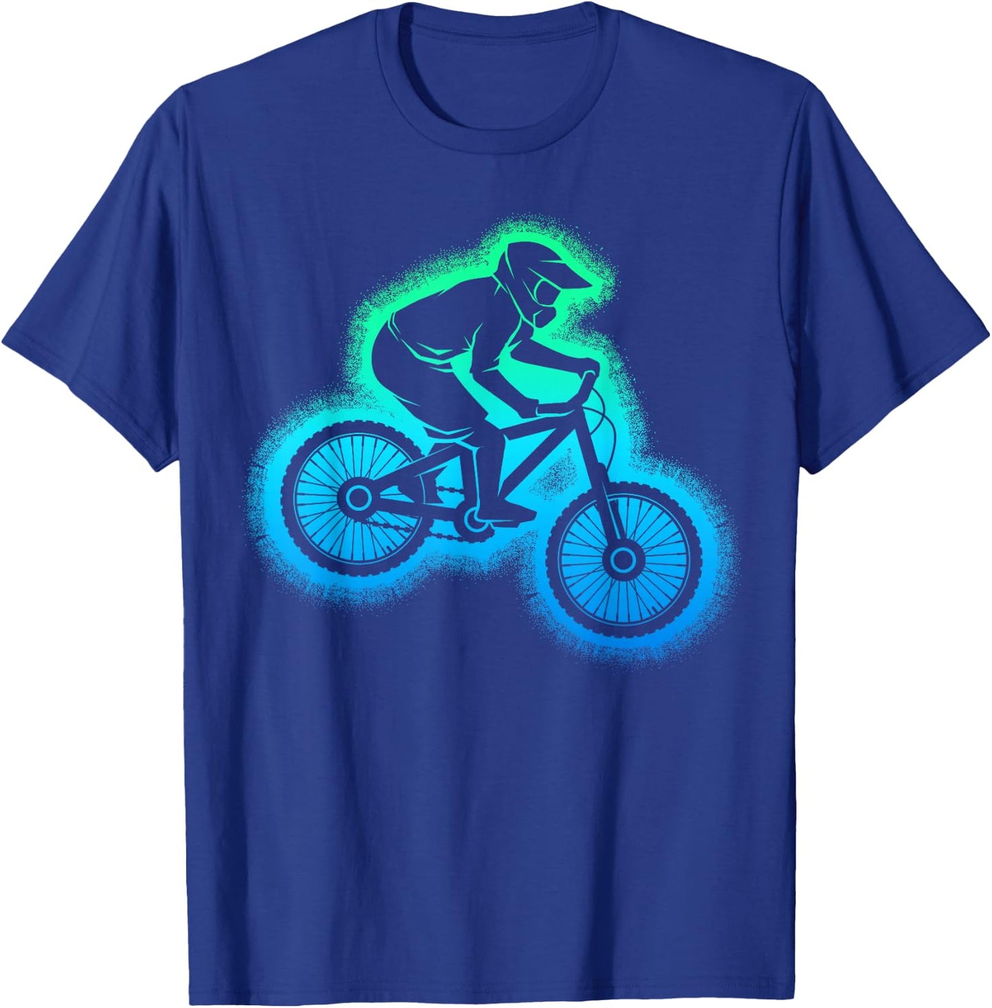 Mountain Bike MTB Downhill Biker Children Boys T-Shirt - T-Shirt | Royal