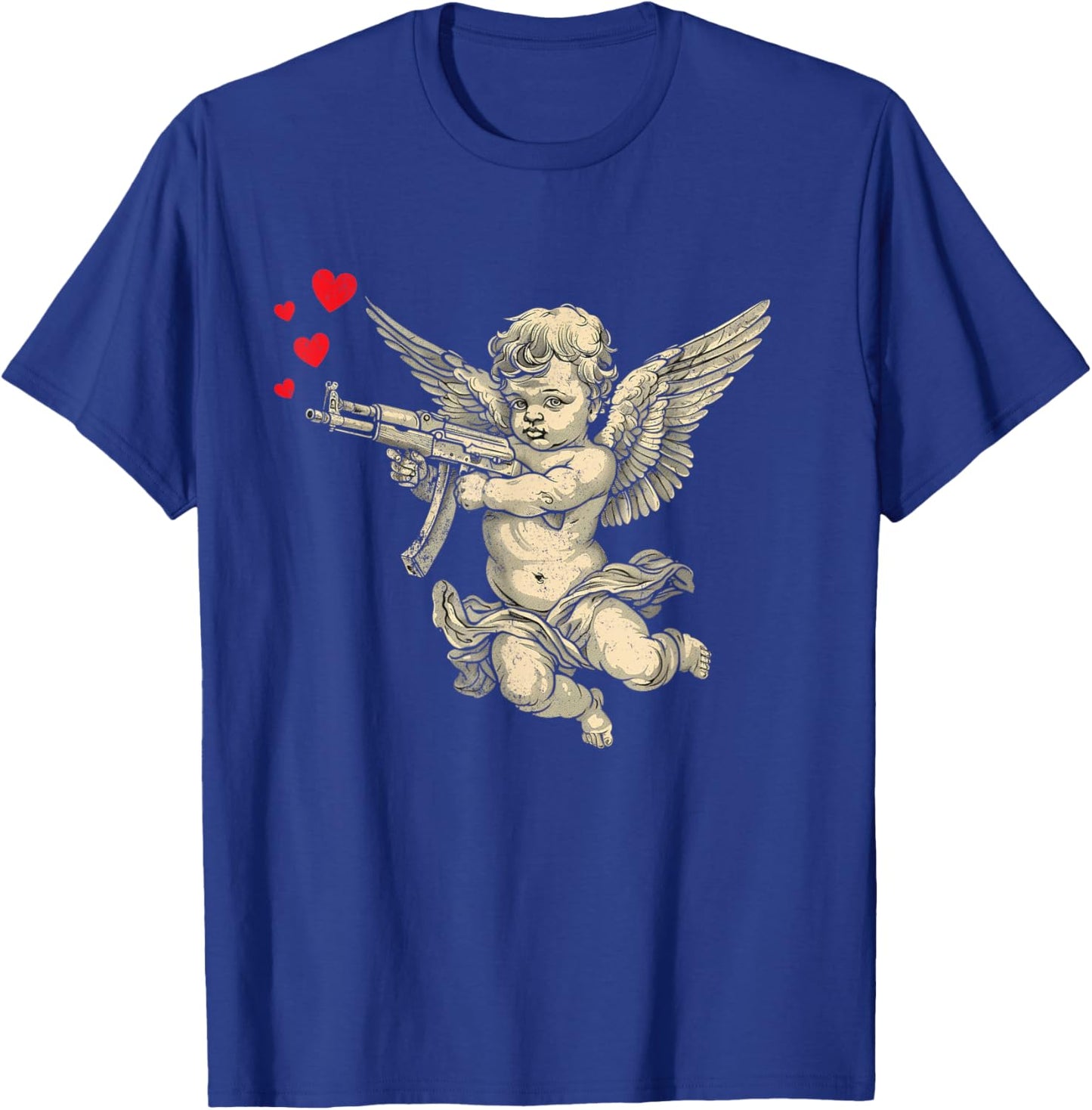 Cherub Angel Cupid Vintage Aesthetic Sarcastic Valentines T-Shirt - T-Shirt | Royal