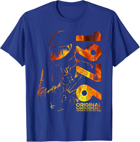 50. Geburtstag Mann Motorrad Motorradfahrer Biker 1976 T-Shirt - T-Shirt | Royal