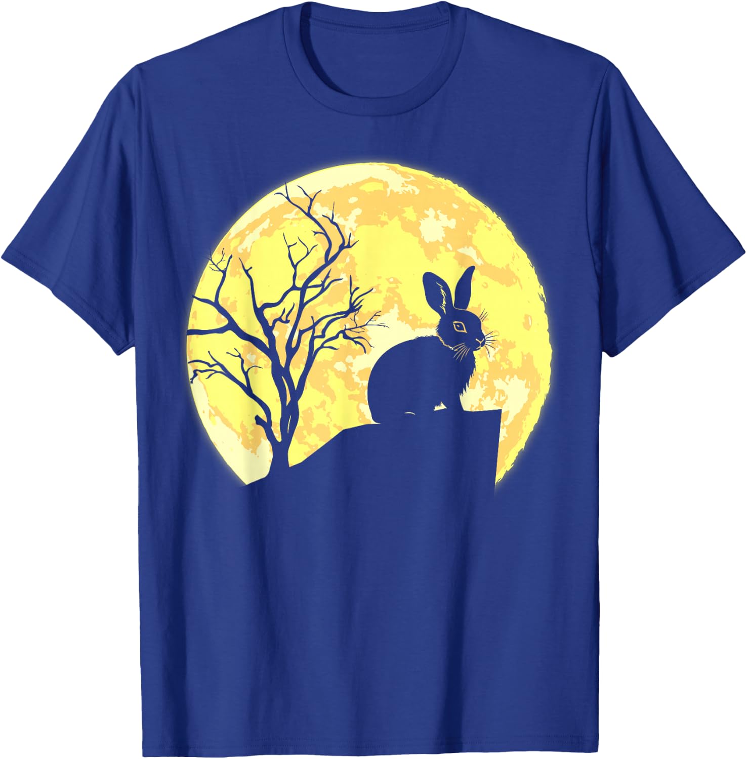 Rabbit Lover, Rabbit and Moon T-Shirt - T-Shirt | Royal