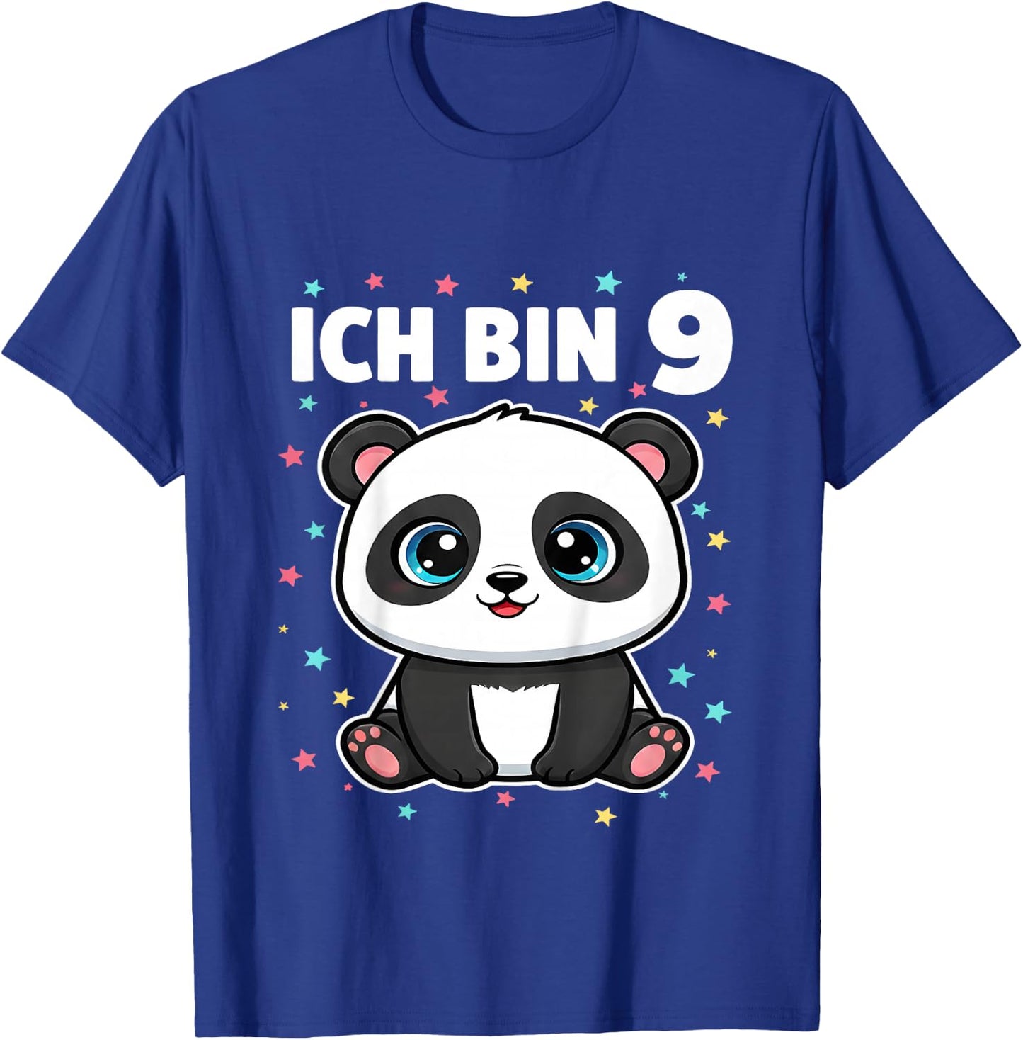 Ich Bin 9 - Süßes Panda Kindergeburtstag Junge Mädchen T-Shirt - T-Shirt | Royal