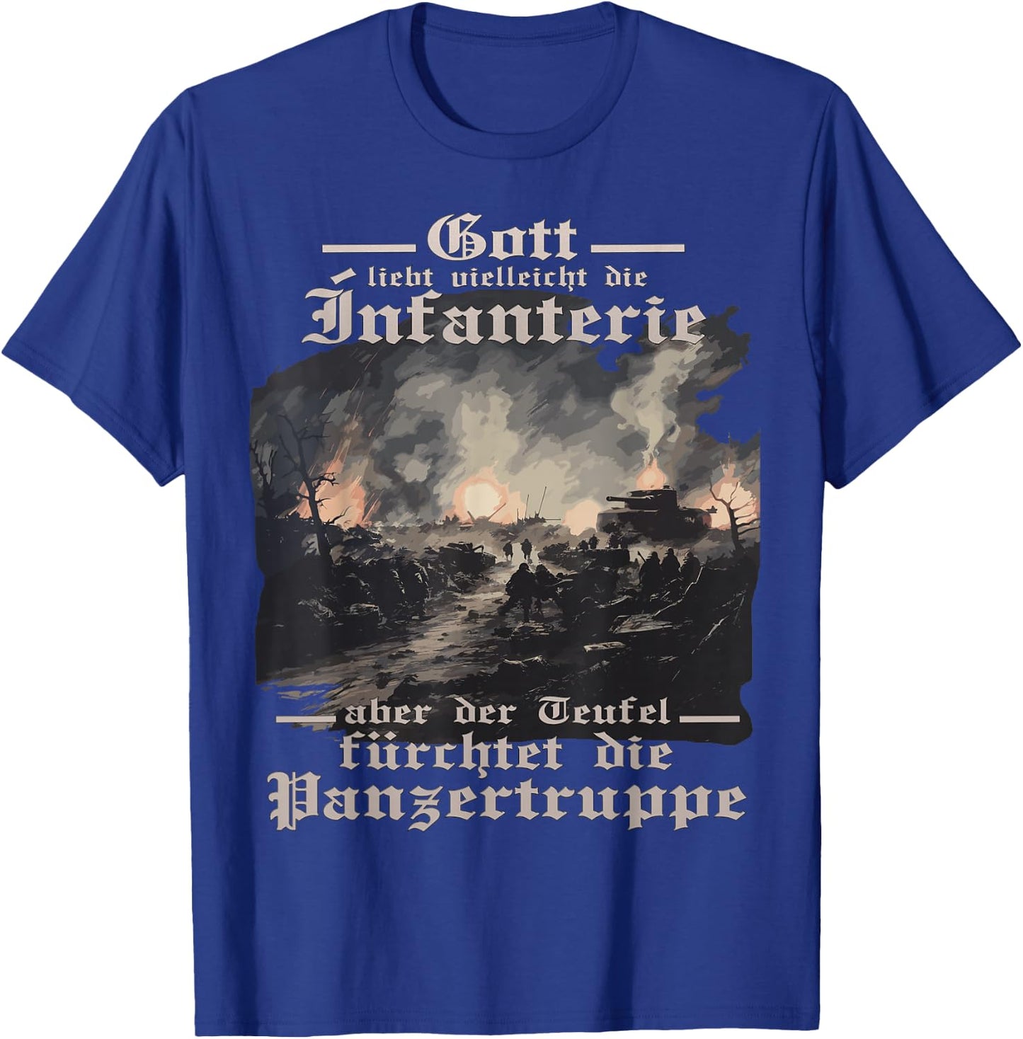 Tiger Tank Dystopian Tank T King Tiger Soldiers , black T-Shirt - T-Shirt | Royal