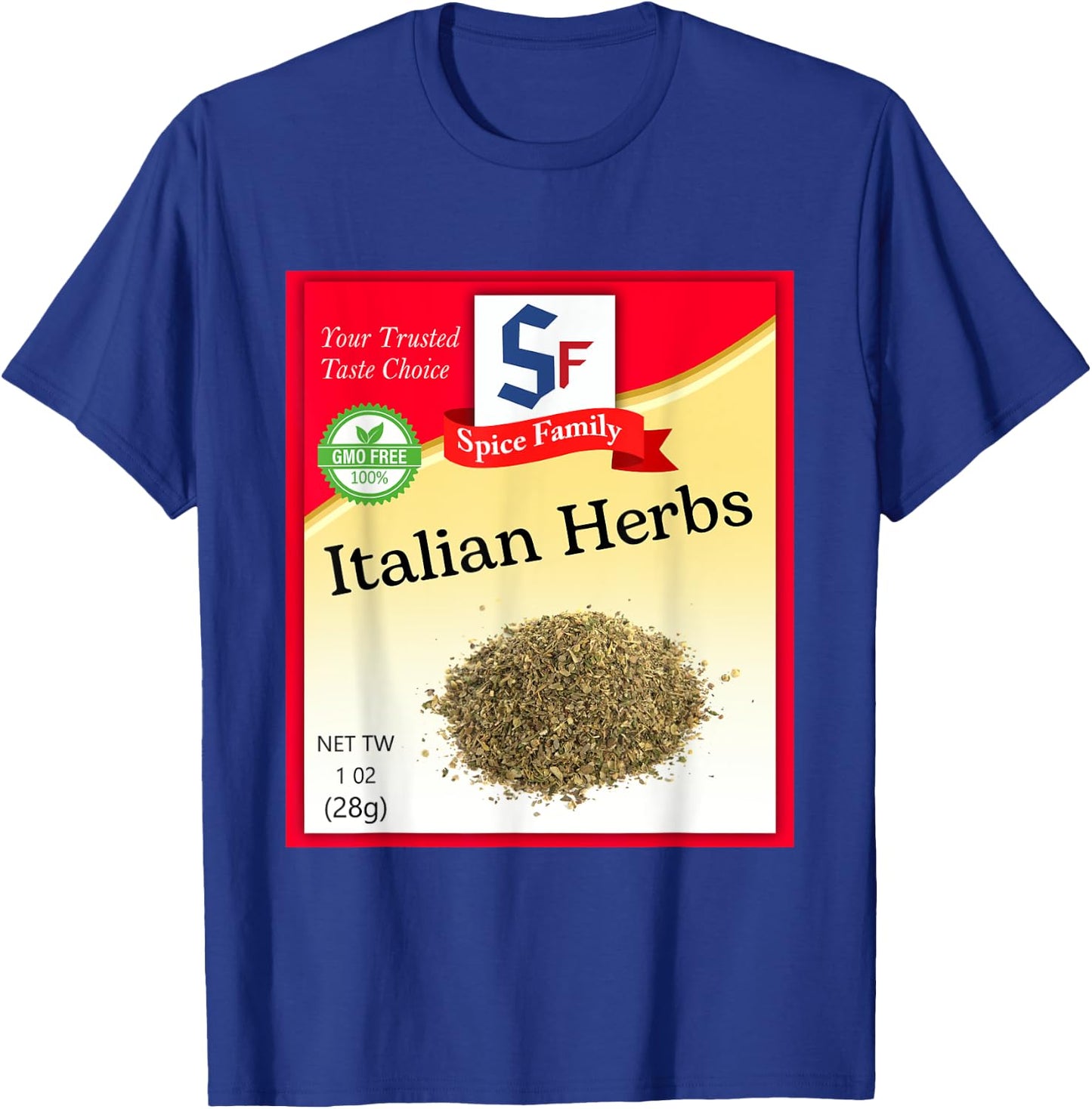 Italian Herbs Condiment Costume Holiday Spice Group Costumes T-Shirt - T-Shirt | Royal