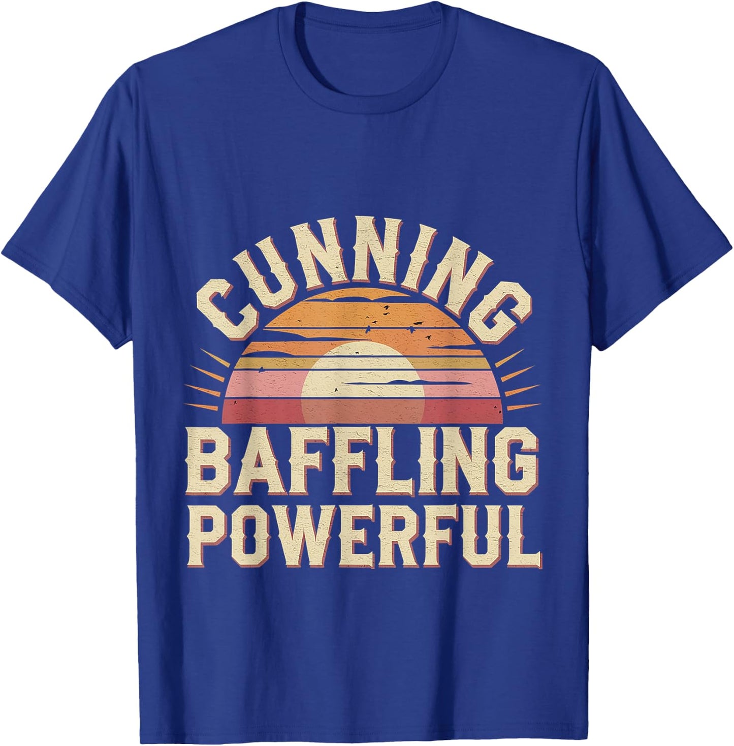 Cunning Baffling Powerful Alcoholism Journey Recovery T-Shirt - T-Shirt | Royal
