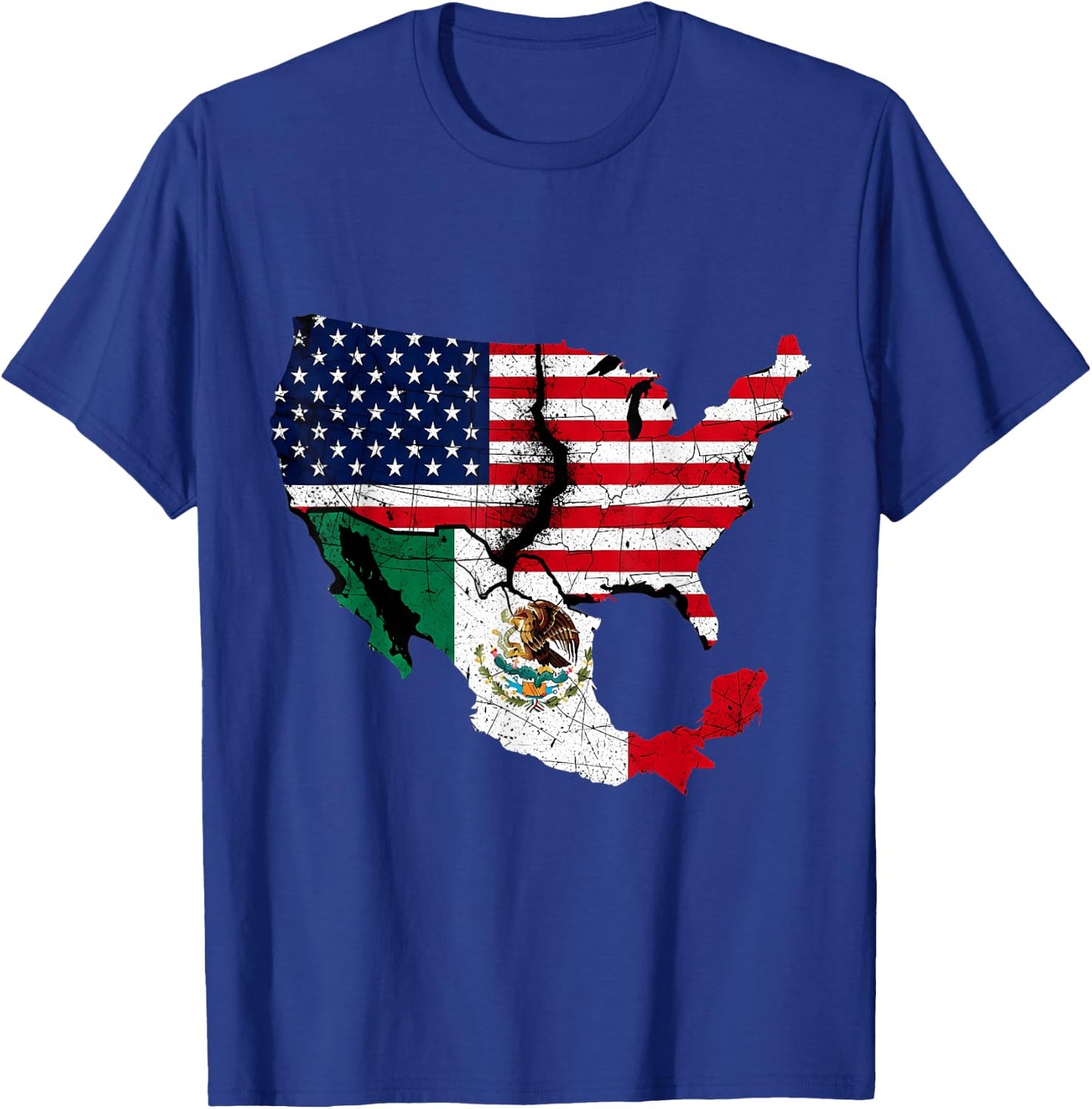 Mexico Flag Mexican Pride Mexican Roots America T-Shirt - T-Shirt | Royal