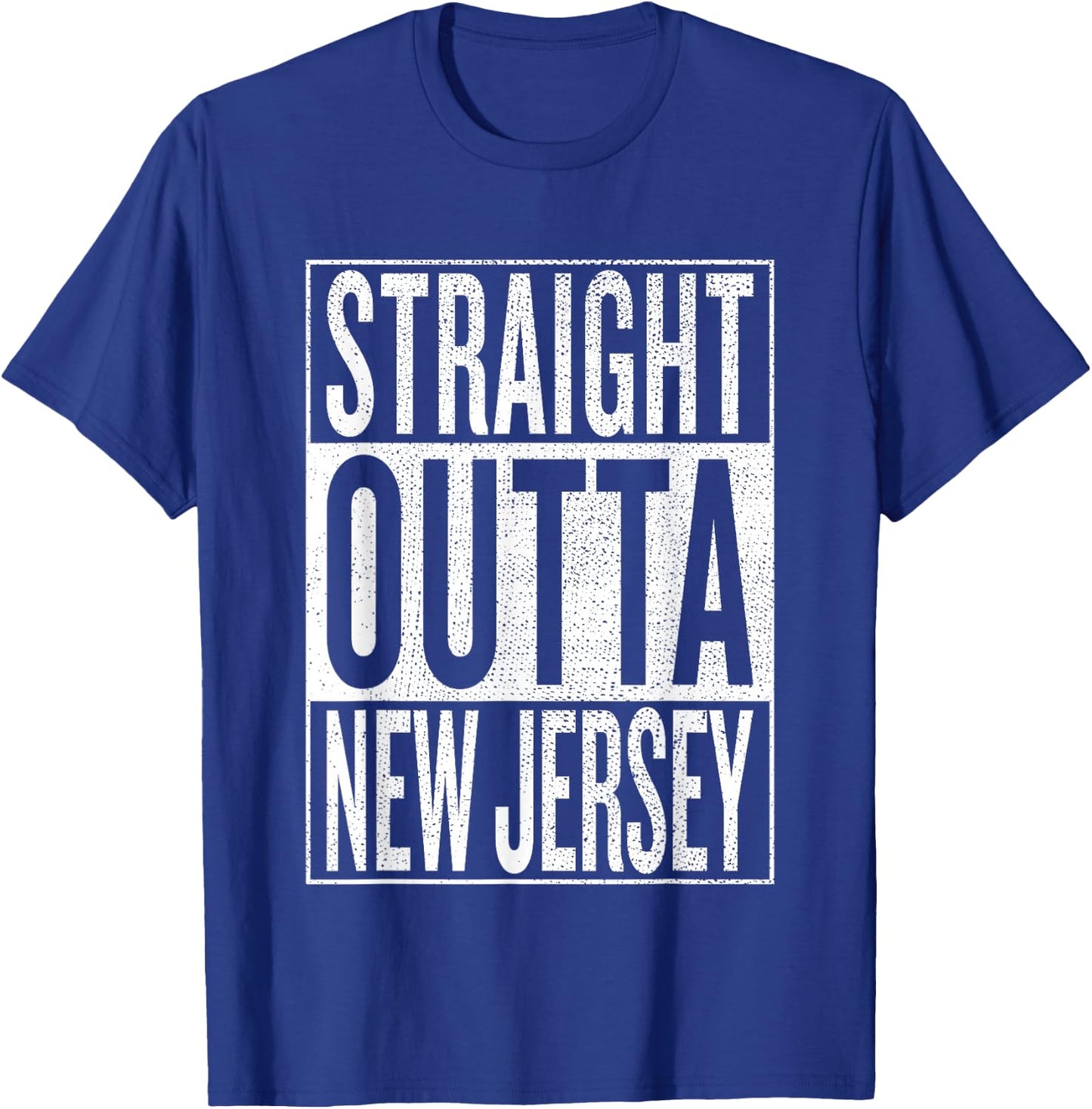Straight Outta New Jersey Great Travel & Gift T-Shirt - T-Shirt | Royal