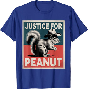 Justice for Peanut The Squirrel - The Squirrel Peanut T-Shirt - T-Shirt | Royal