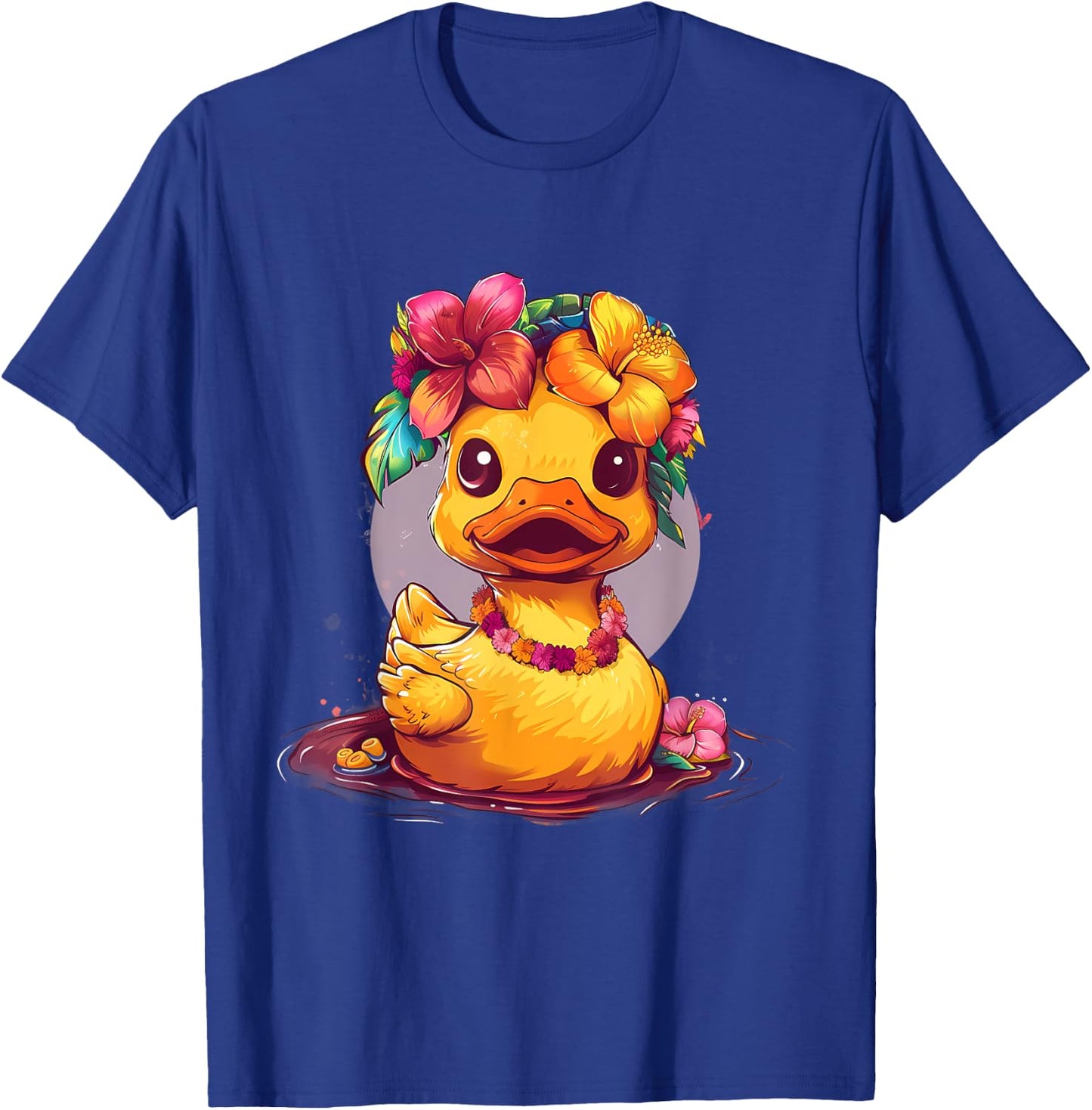 Rubber Duck Hawaiian Hawaii Rubber Duckie Rubber Duckling T-Shirt - T-Shirt | Royal