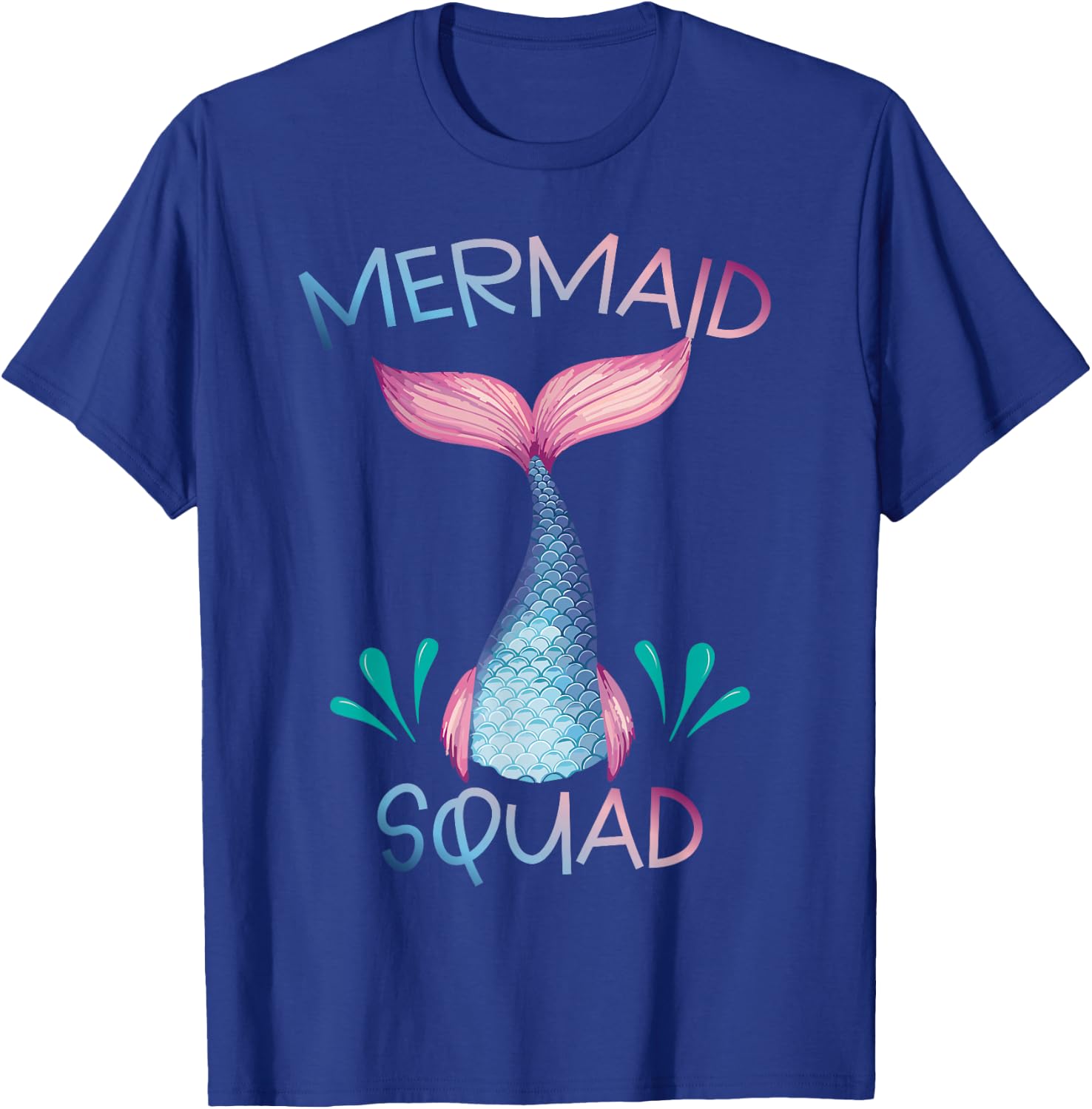 Cute Mermaid Squad Birthday Party Mermaid Lover T-Shirt - T-Shirt | Royal