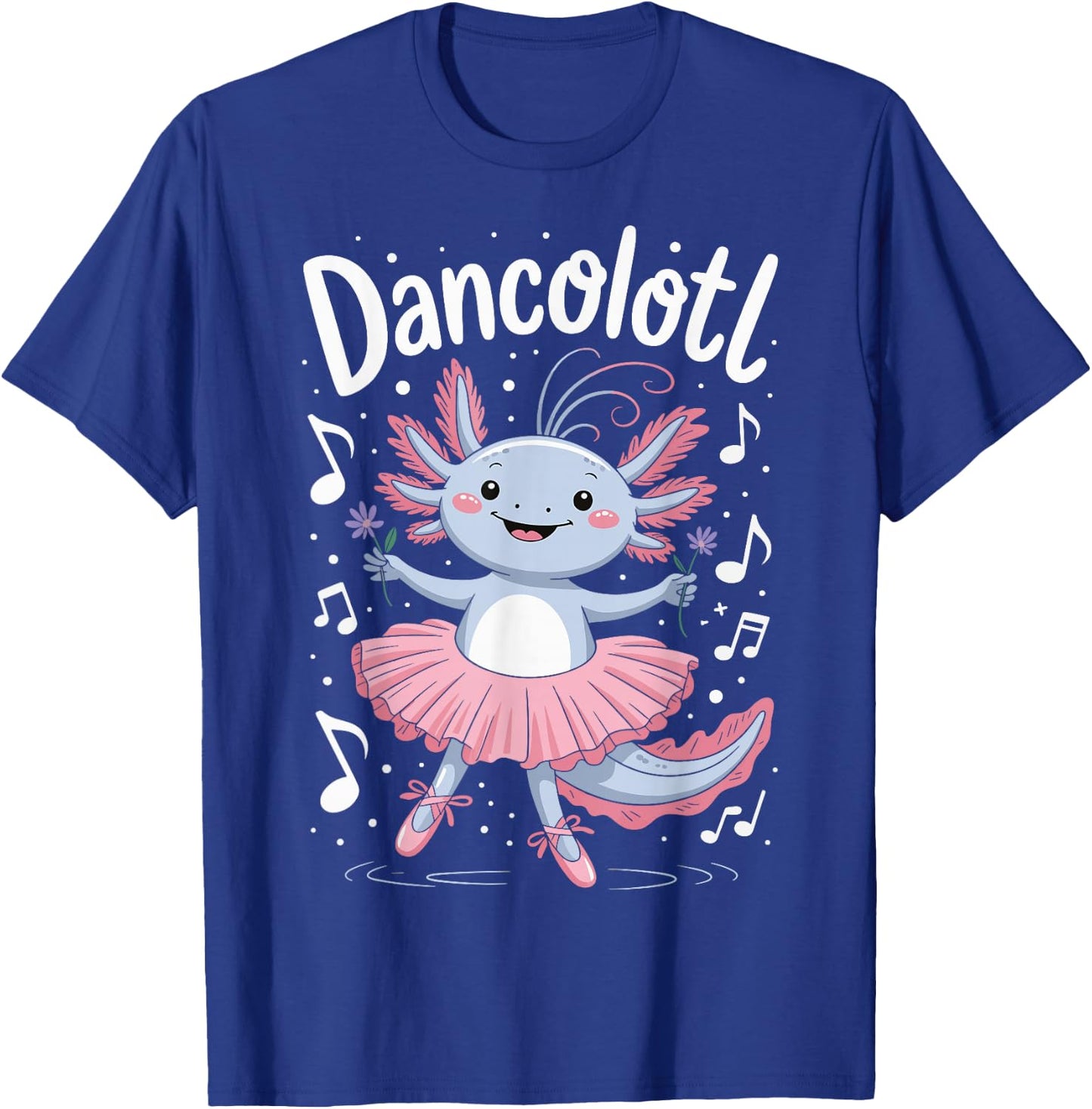 Dancolotl Axolotl Dancing T-Shirt - T-Shirt | Royal