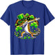 St Patricks Leprechaun Dabbing Leopard Gecko T-Shirt - T-Shirt | Royal