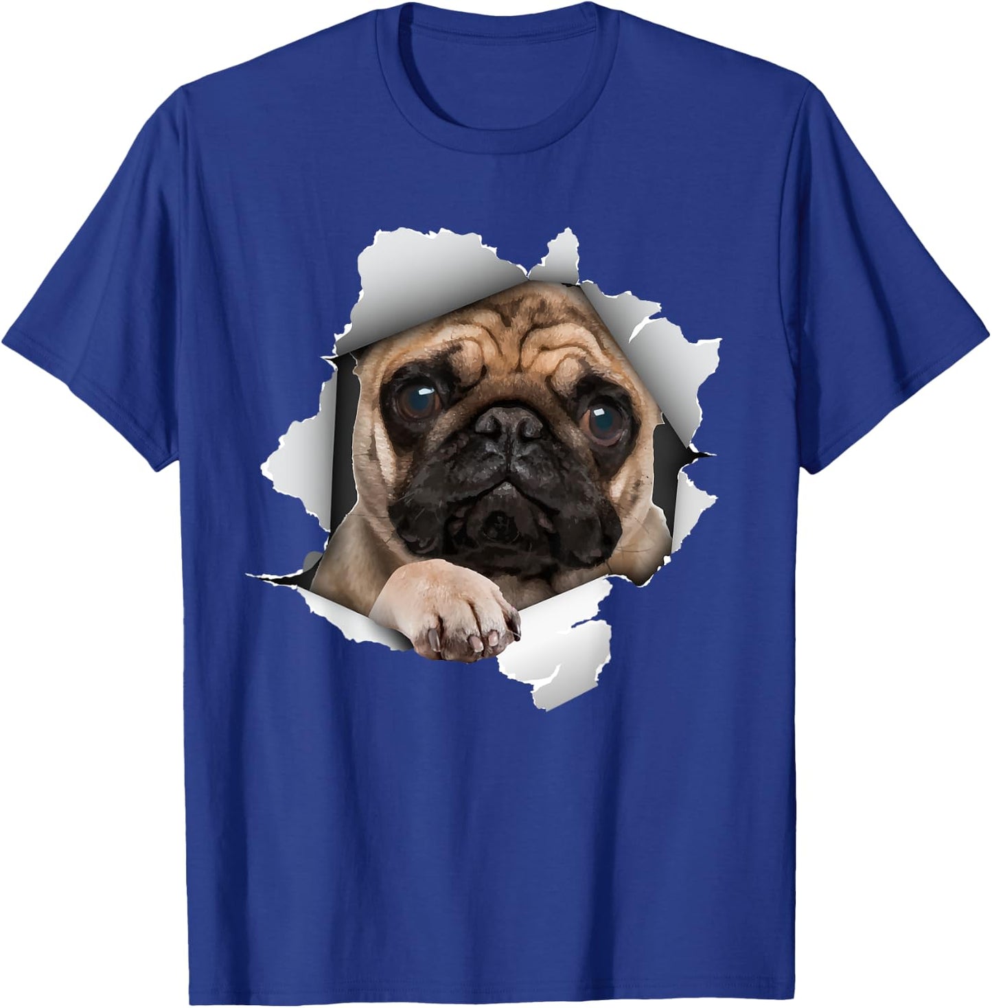 Cute Pug Design Women Kids Pet Dog Breed Pug Lovers T-Shirt - T-Shirt | Royal