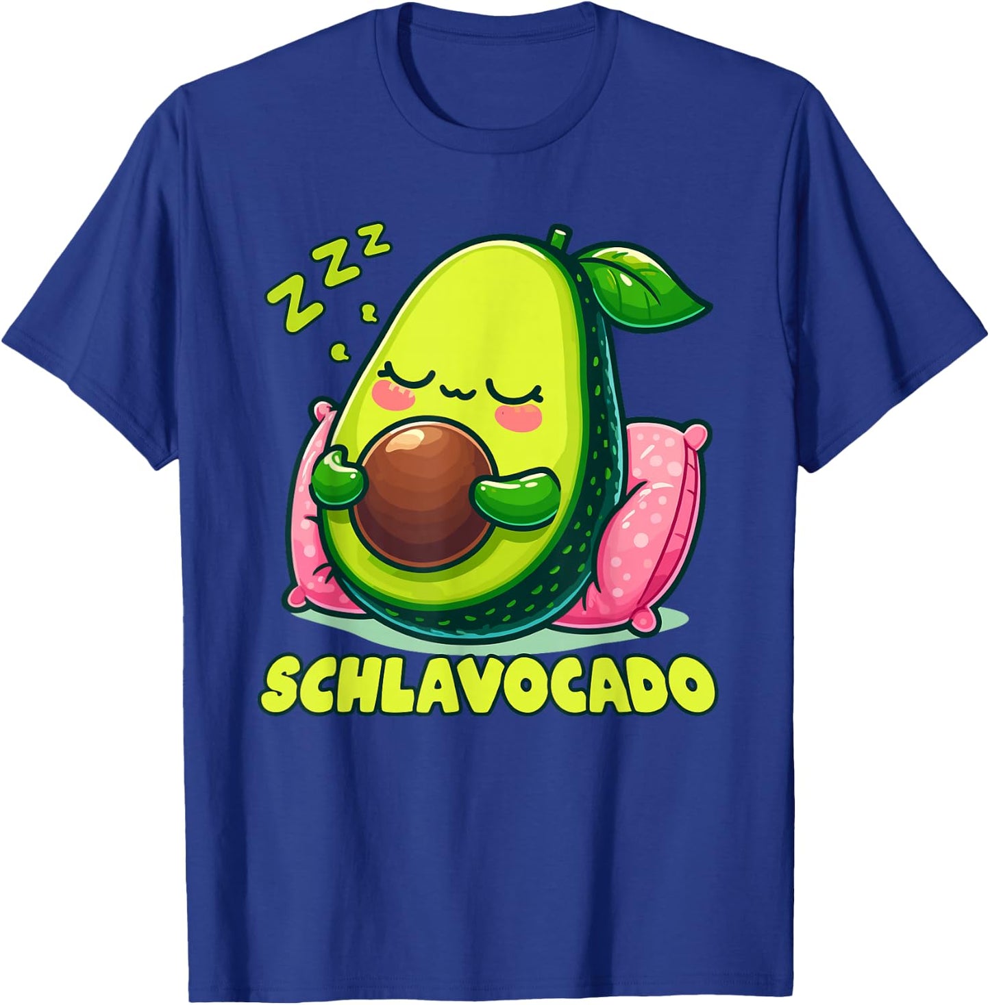Official Sleep Shirt Avocado Sleep T-Shirt - T-Shirt | Royal