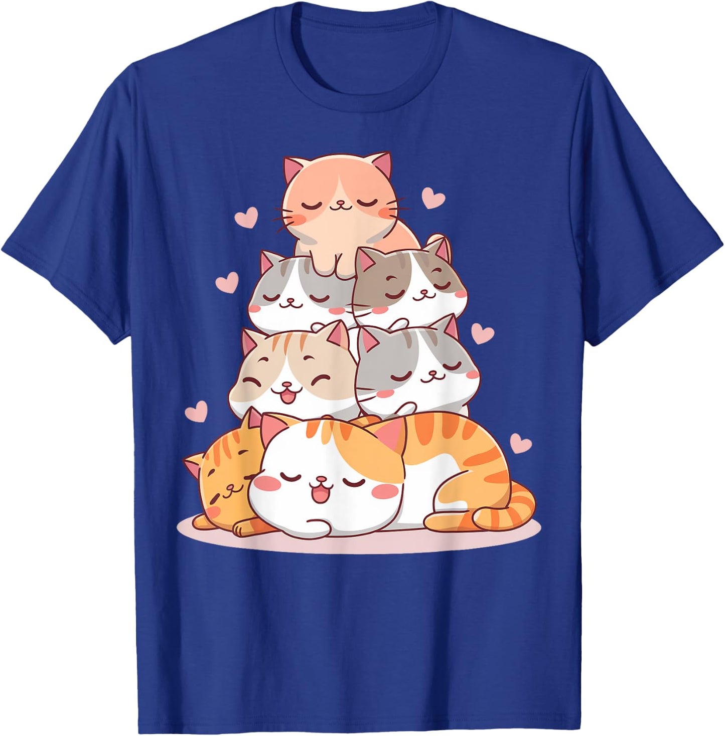 Cat Cute Kitty Anime Kawaii Gifts Women Cat Lover T-Shirt - T-Shirt | Royal