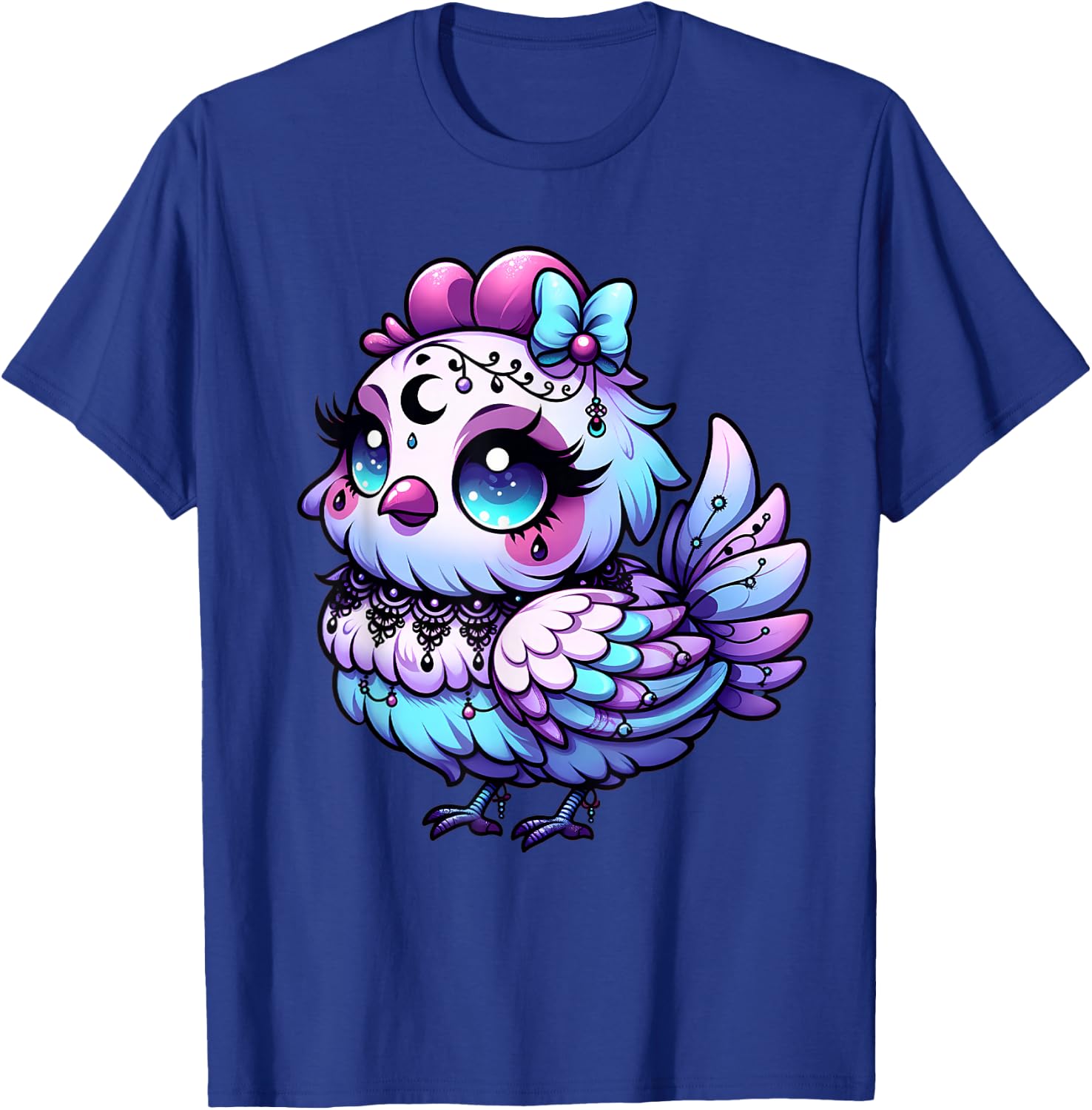 Pastel Goth Chicken Aesthetic Farm Animal Kawaii Occult T-Shirt - T-Shirt | Royal