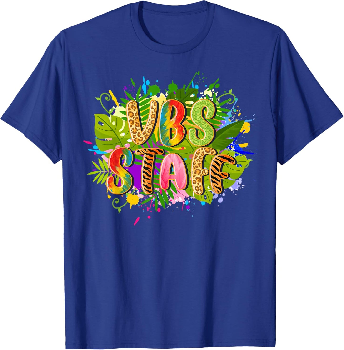 VBS Staff Jungle Rainforest Team Vacation Bible School Squad T-Shirt - T-Shirt | Royal