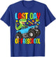 Funny Last Day Of Preschool Dinosaur Monster Truck Boys Kids T-Shirt - T-Shirt | Royal