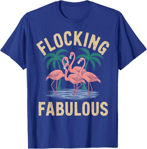 Flocking Fabulous Flamingo T-Shirt - T-Shirt | Royal
