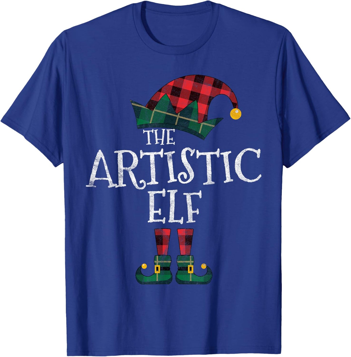 The Artistic Elf Matching Family Group Gift Funny Christmas T-Shirt - T-Shirt | Royal