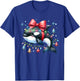 Santa Orca Killer Whale for Boys Girls Christmas Tree Lights T-Shirt - T-Shirt | Royal