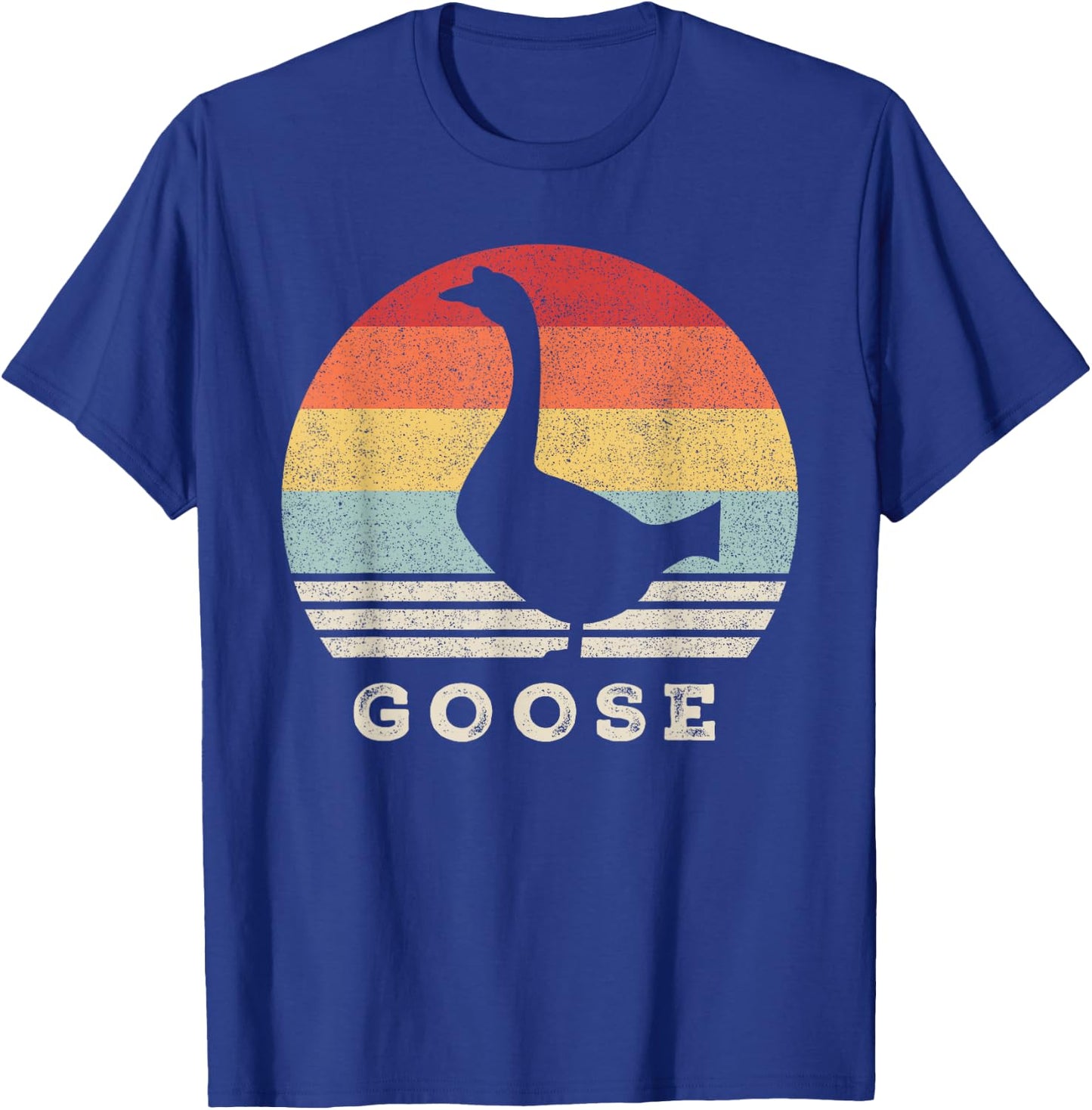 Retro Goose Shirt Funny Animal Lover Gift Vintage T-Shirt - T-Shirt | Royal