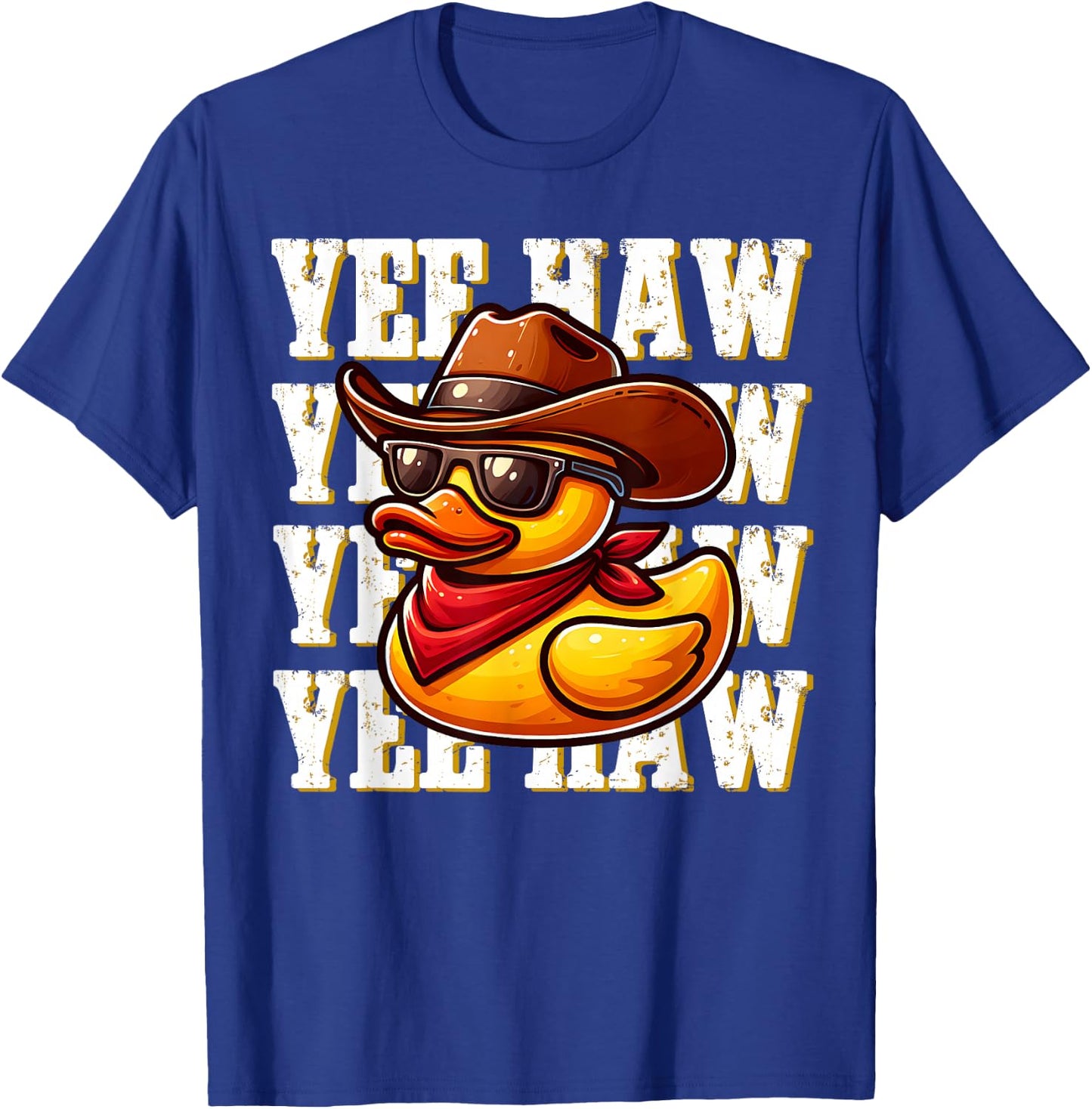 Yeehaw Rubber Ducky Cowboy Rubber Duckie Toddler Boys Kids T-Shirt - T-Shirt | Royal