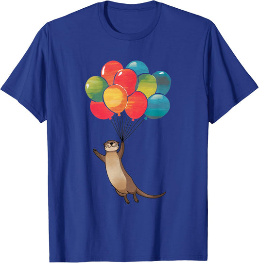 Otter Lover – Playful Wildlife Enthusiast Design T-Shirt - T-Shirt | Royal