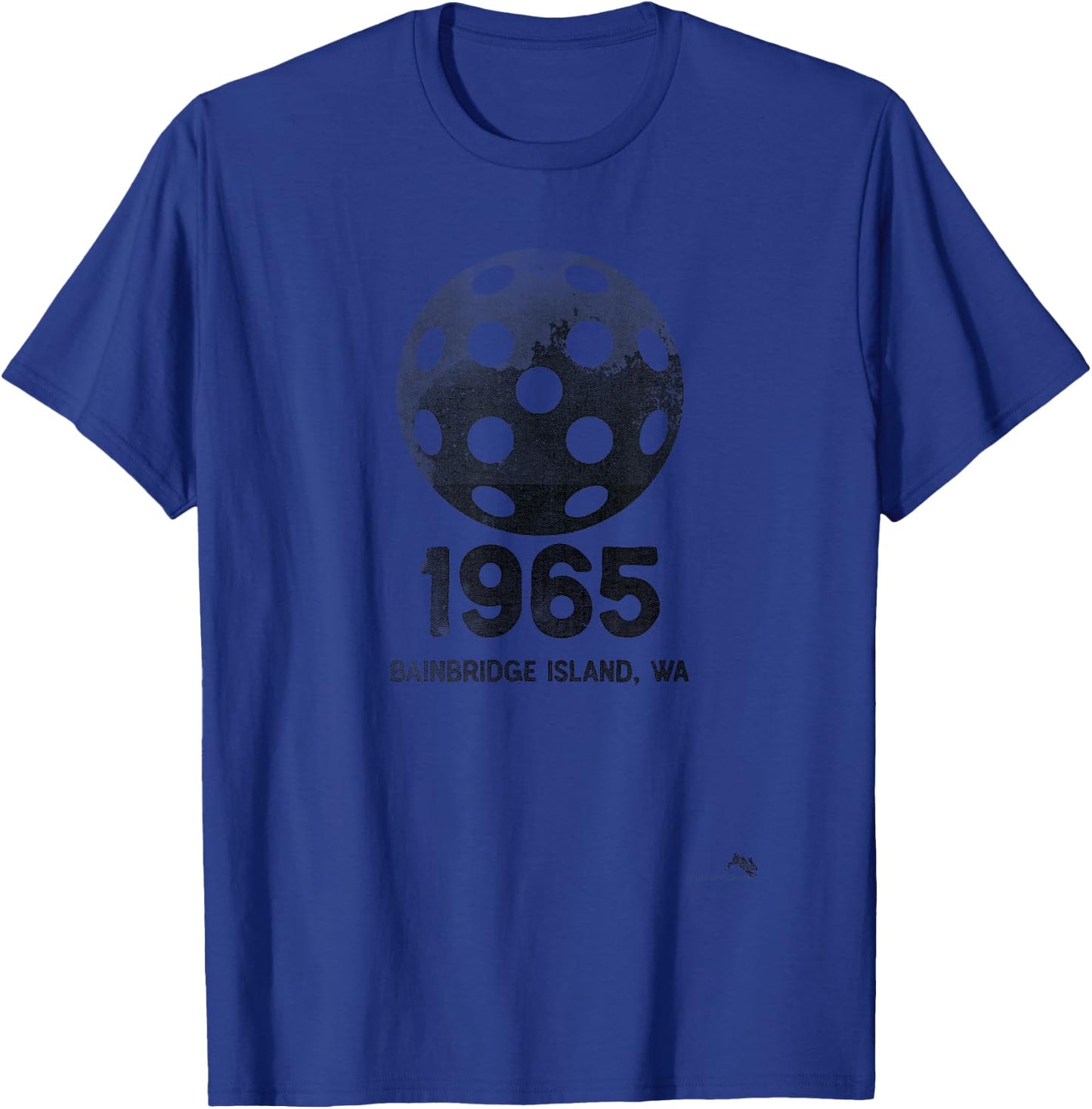 Vintage Pickleball 1965 Bainbridge Island WA T-Shirt - T-Shirt | Royal