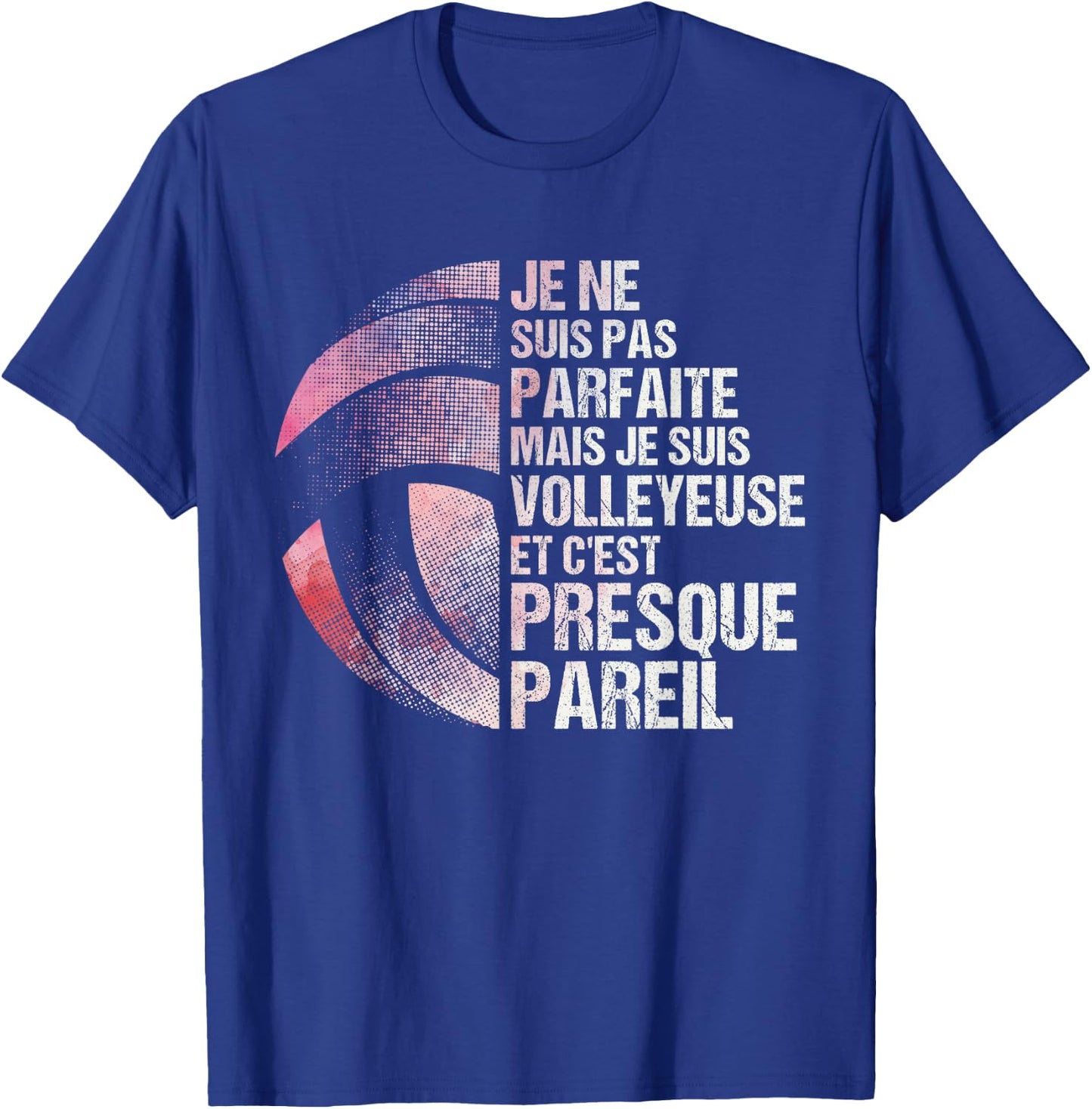 Volleyball Women Volleyball Humour , Black, S T-Shirt - T-Shirt | Royal