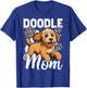 Vintage Doodle Mom Bleached Leopard Golden Doodle Mom T-Shirt - T-Shirt | Royal