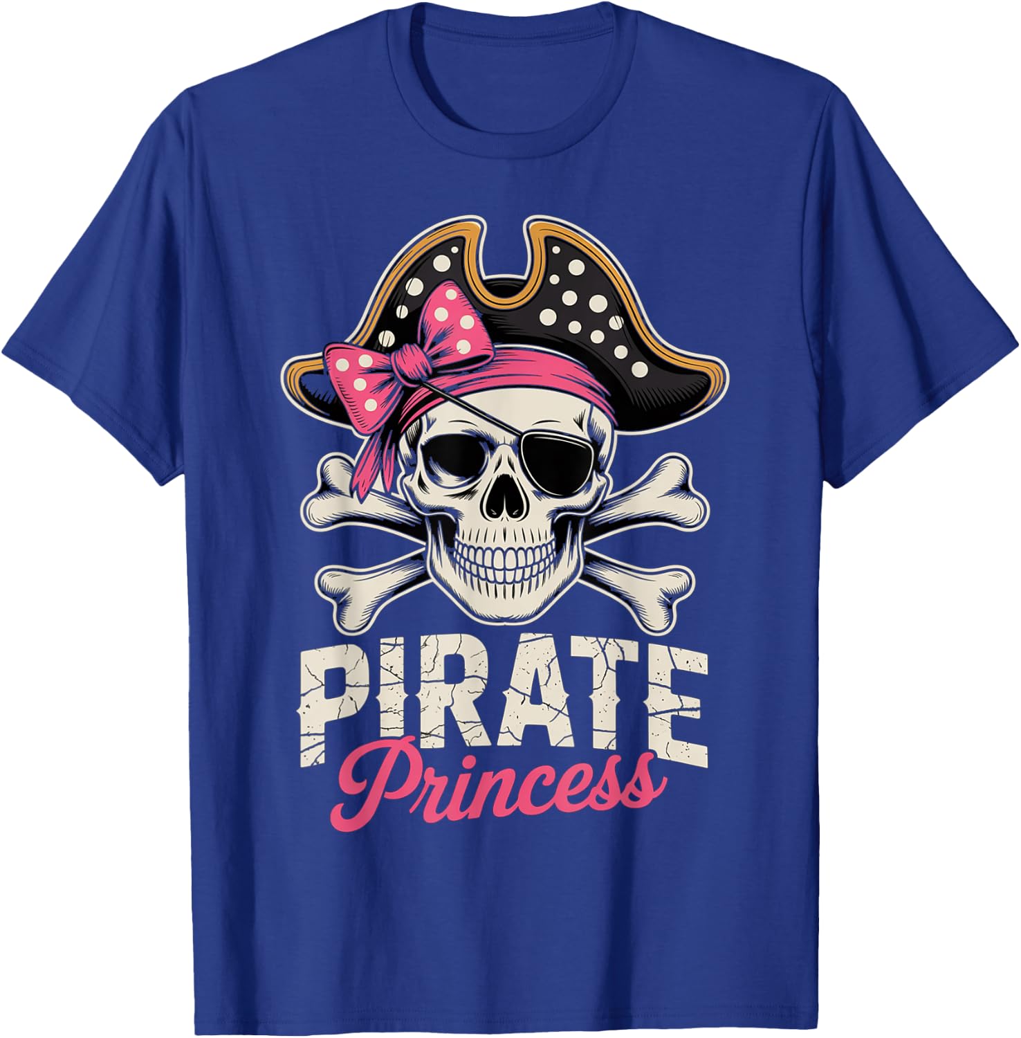 Princess Pirate Pink Birthday Girl Pirate Party Girl Pirate Party Girl T-Shirt - T-Shirt | Royal