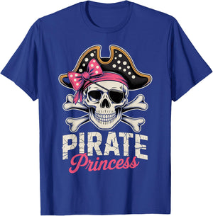 Princess Pirate Pink Birthday Girl Pirate Party Girl Pirate Party Girl T-Shirt - T-Shirt | Royal