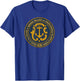 Rhode Island State Seal Flag T-Shirt - T-Shirt | Royal