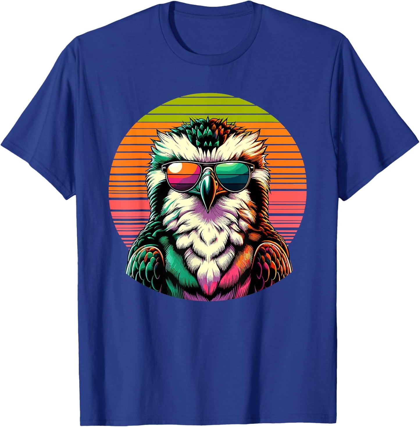 Retro Sunset Sunglasses Osprey Sea Hawk Ospreys T-Shirt - T-Shirt | Royal